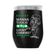LUCKYCHARM002-2025 12oz WINE TUMBLER - BLACK