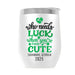 LUCKYCHARM001-2025 12oz WINE TUMBLER - WHITE