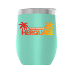 Herquake-Palm001 12oz WINE TUMBLER