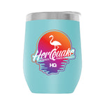Herquake-Flamingo001 12oz WINE TUMBLER