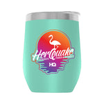 Herquake-Flamingo001 12oz WINE TUMBLER