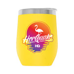 Herquake-Flamingo001 12oz WINE TUMBLER