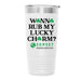 LUCKYCHARM003-2025 - 20oz TUMBLER - WHITE Sunset Intimates