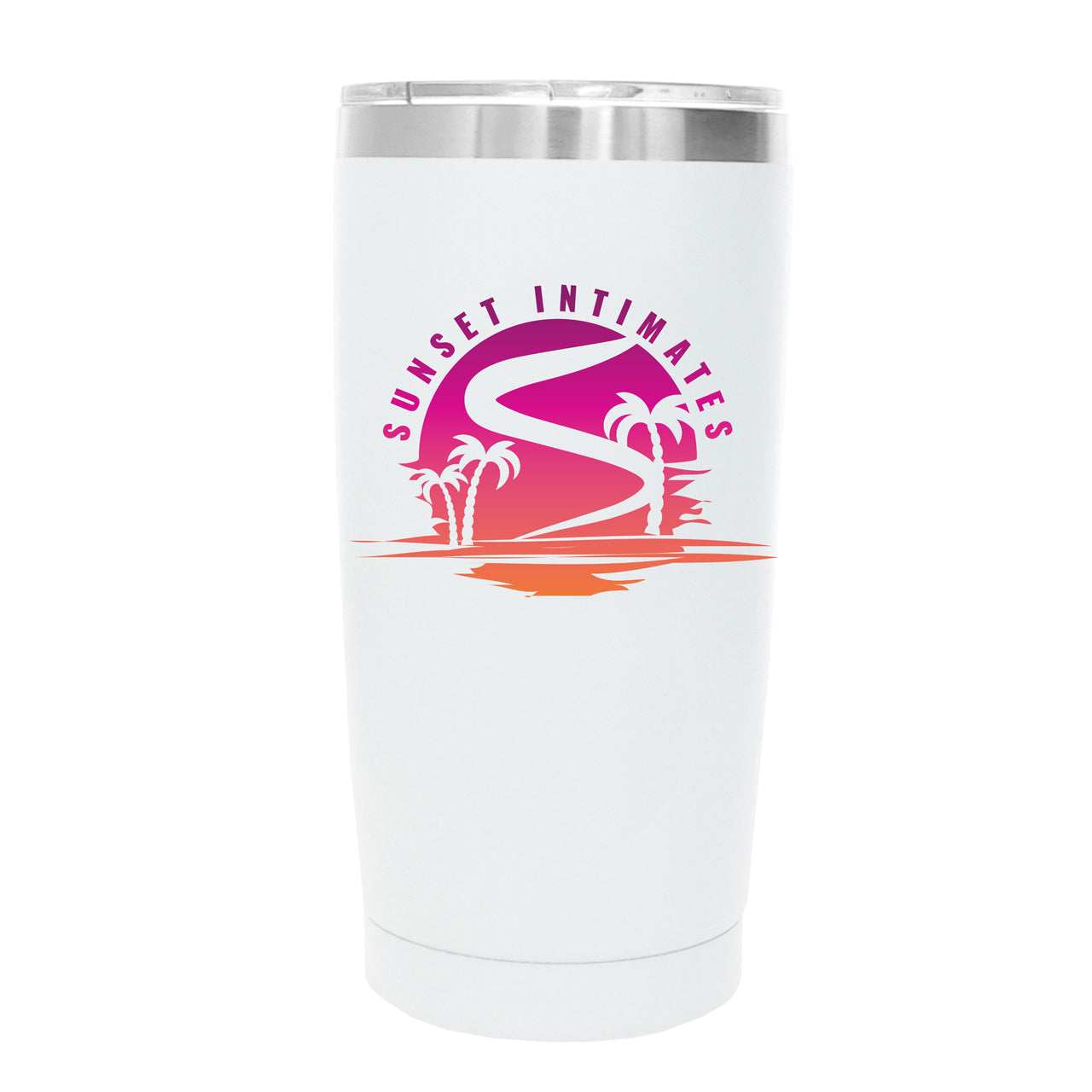 SUNSET DESIGN_001 20oz TUMBLER - WHITE