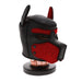UNTAMED SML/MED SPANDEX DOG HOOD - BLK/RED 53X