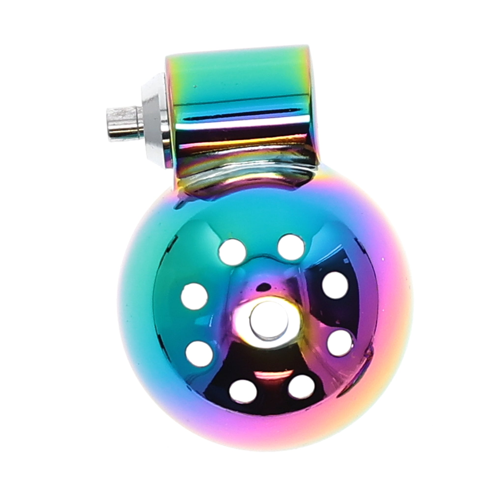 45MM AL ZINC ALLOY COCK RING W/ CAGE - RAINBOW