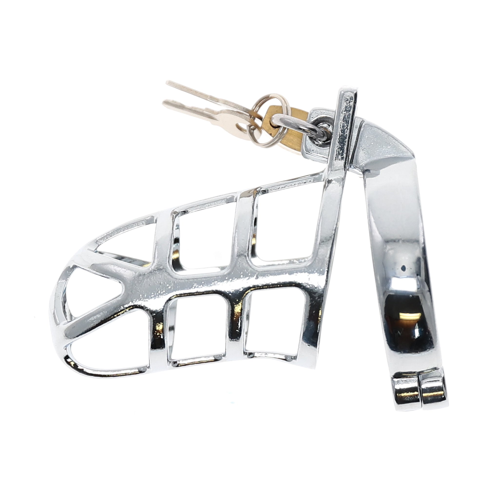 CHASTITY C-CAGE SOLID STAINLESS WEB 3 1/2IN
