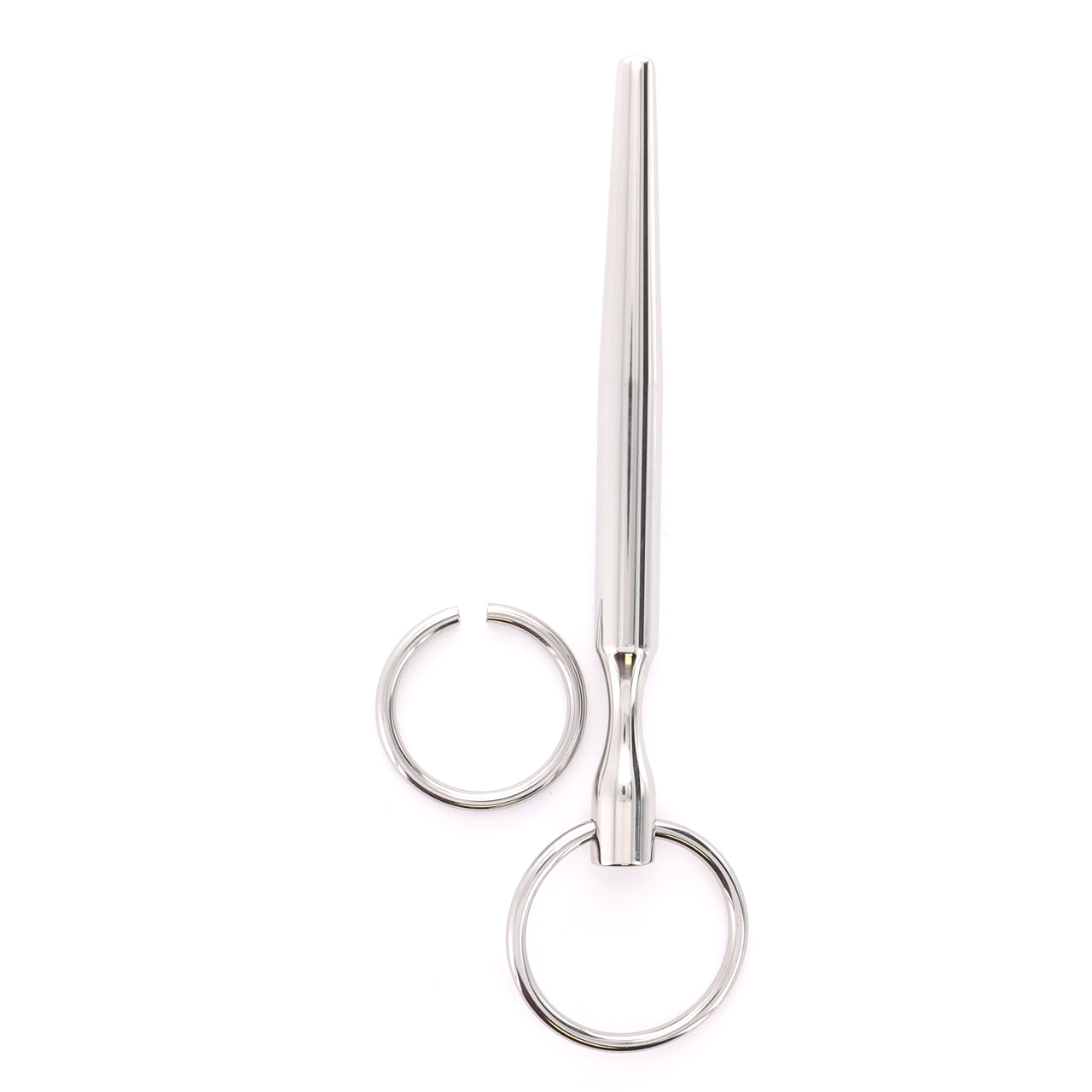 URETHRAL STAINLESS SOLID 5IN WITH INTERCHANGEABLE STAINLESS GLAN RINGS