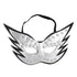 SEXCAPADES BLACK/SILVER CAT MAST W/RIVETS