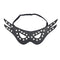 SEXCAPADES BLACK DEVIL MASK W/RIVETS