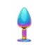 BOTTOM JEWELS MULTICOLOR ALLOY W/ RAINBOW JEWEL SMALL PLUG
