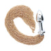 SMALL SILVER ALLOY PLUG W/ METAL CHAIN - GOLD BUM FUN