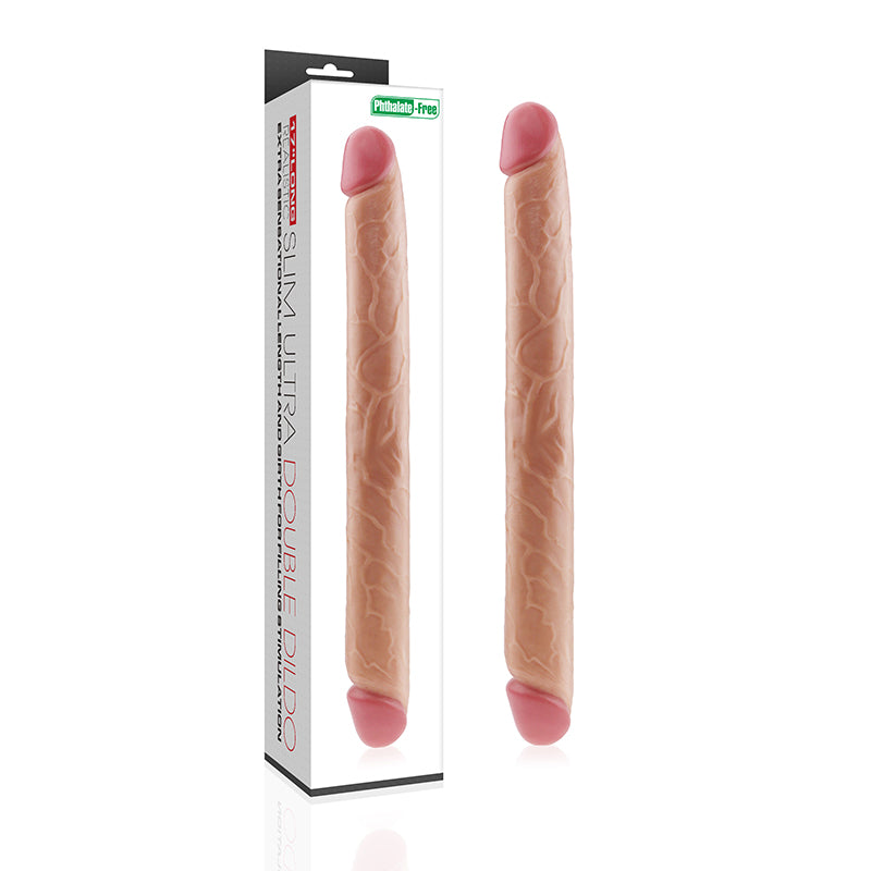 17" KINGSIZE REALISTIC  SLIM ULTRA DOUBLE DILDO