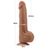 KING SIZED SLIDING SKIN DUAL LAYER DONG