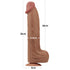 KING SIZED SLIDING SKIN DUAL LAYER DONG