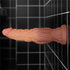 9.5IN DUAL LAYERED PLATINUM SILICONE COCK