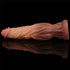 9.5IN DUAL LAYERED PLATINUM SILICONE COCK