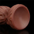 9.5IN DUAL LAYERED PLATINUM SILICONE COCK
