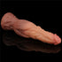 9.5IN DUAL LAYERED PLATINUM SILICONE COCK