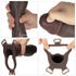 INGEN 10" HOLLOW STRAP ON HARNESS SET