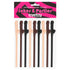 JOKES AND PARTIES WILLY STRAWS ASSORTED 9PK