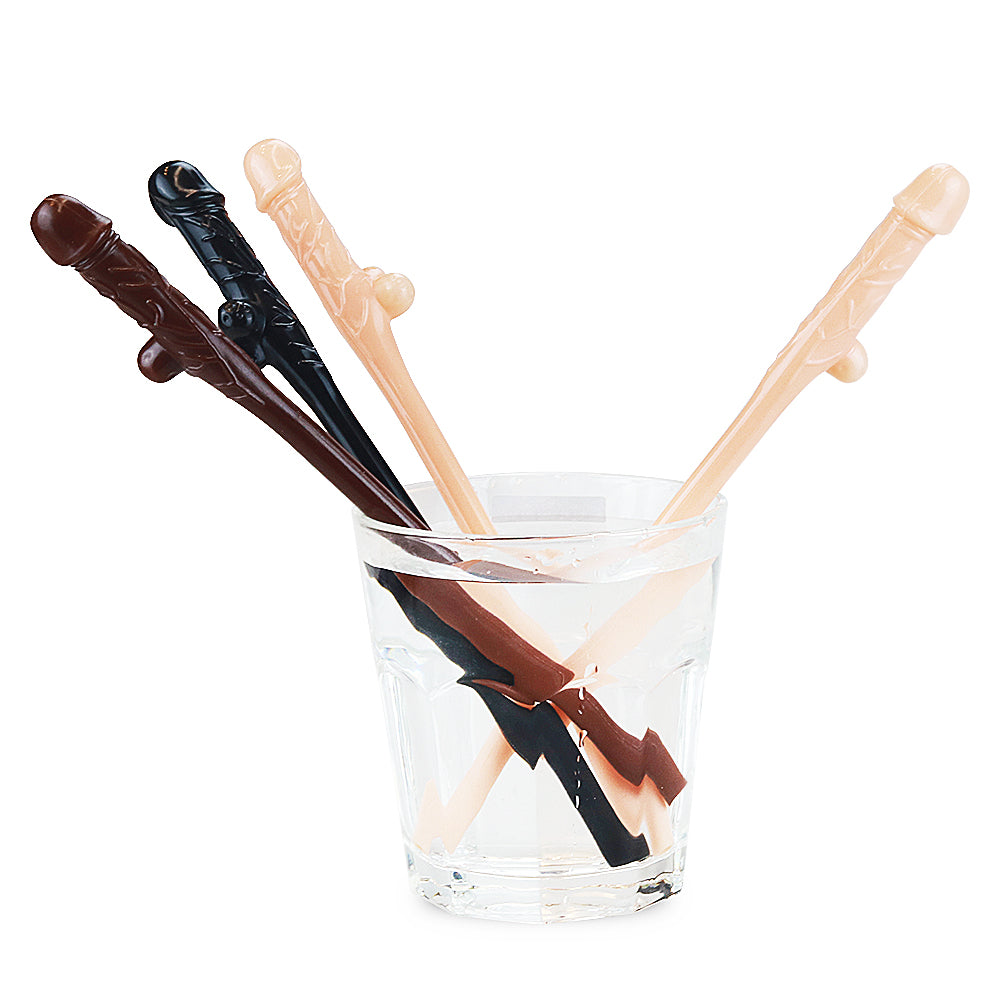 JOKES AND PARTIES WILLY STRAWS ASSORTED 9PK