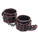 BONDAGE FETISH PLEASURE HANDCUFFS BLACK Sunset Novelties
