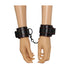 BONDAGE FETISH PLEASURE HANDCUFFS BLACK