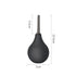 BONDAGE FETISH DELUXE TEARDROP DOUCHE BLACK