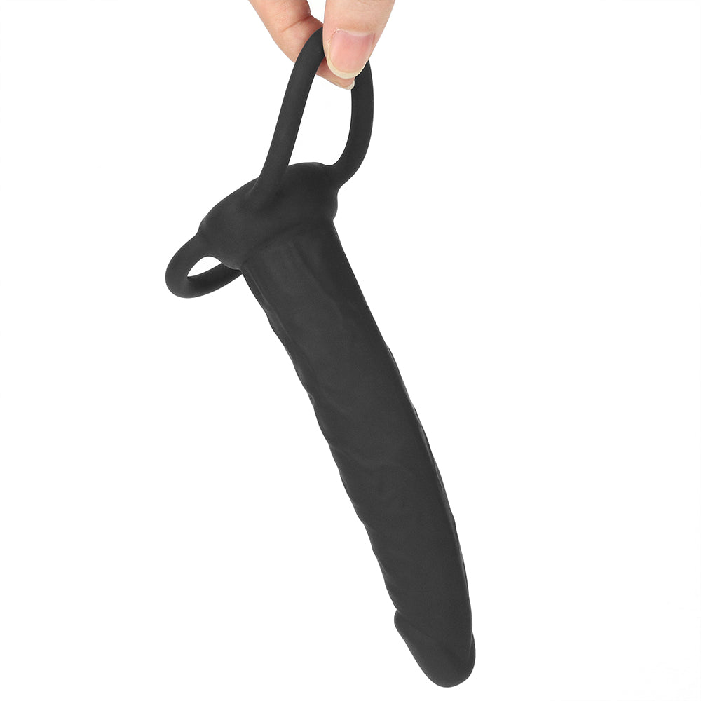 SILICONE FANTASY DOUBLE PROBER BLACK