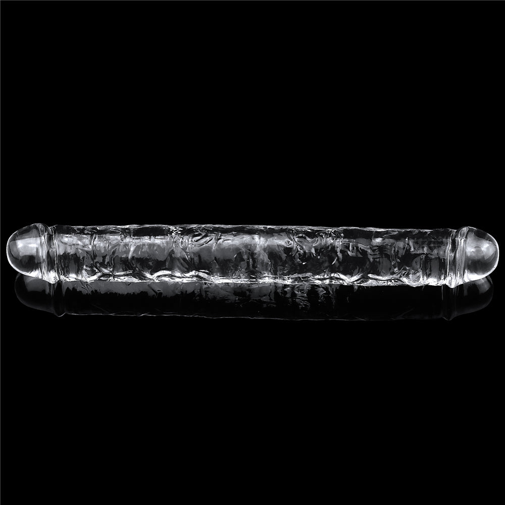 12" FLAWLESS CLEAR DOUBLE DILDO