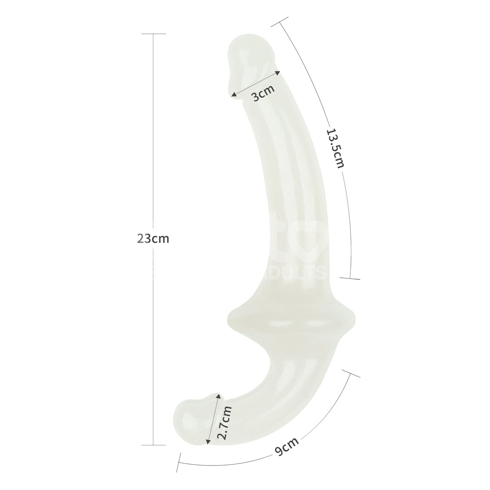 10.5" LUMINO PLAY GITD DOUBLE DILDO