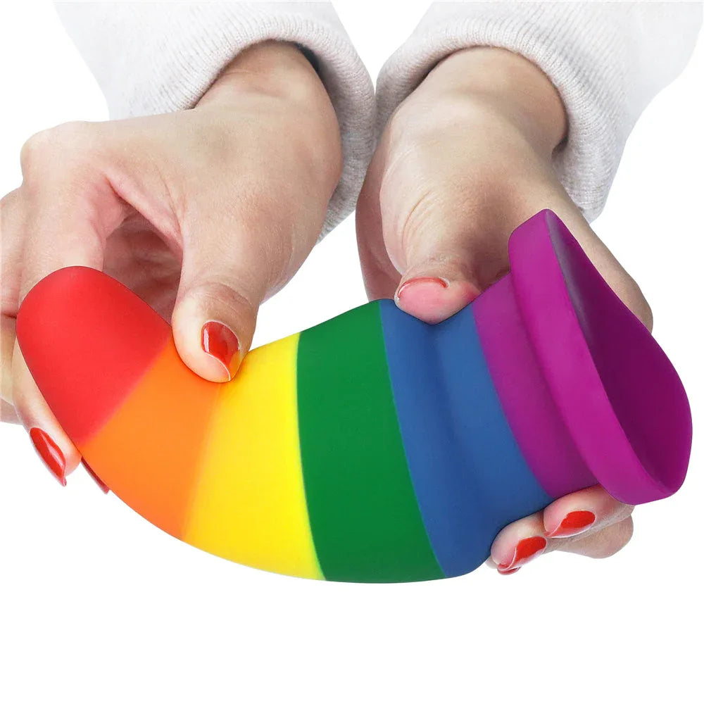 6" PRIDE RAINBOW ANAL PLUG Sunset Novelties 6" PRIDE RAINBOW ANAL PLUG Sunset Novelties