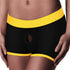 INGEN UNISEX HORNY STRAPON SHORTS BLACK/YELLOW