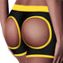 INGEN UNISEX HORNY STRAPON SHORTS BLACK/YELLOW