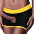 INGEN UNISEX HORNY STRAPON SHORTS BLACK/YELLOW