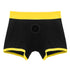 INGEN UNISEX HORNY STRAPON SHORTS BLACK/YELLOW
