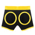 INGEN UNISEX HORNY STRAPON SHORTS BLACK/YELLOW