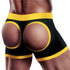 INGEN UNISEX HORNY STRAPON SHORTS BLACK/YELLOW
