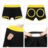 INGEN UNISEX HORNY STRAPON SHORTS BLACK/YELLOW