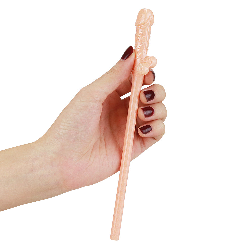 JOKES AND PARTIES WILLY STRAWS WHITE 9PK