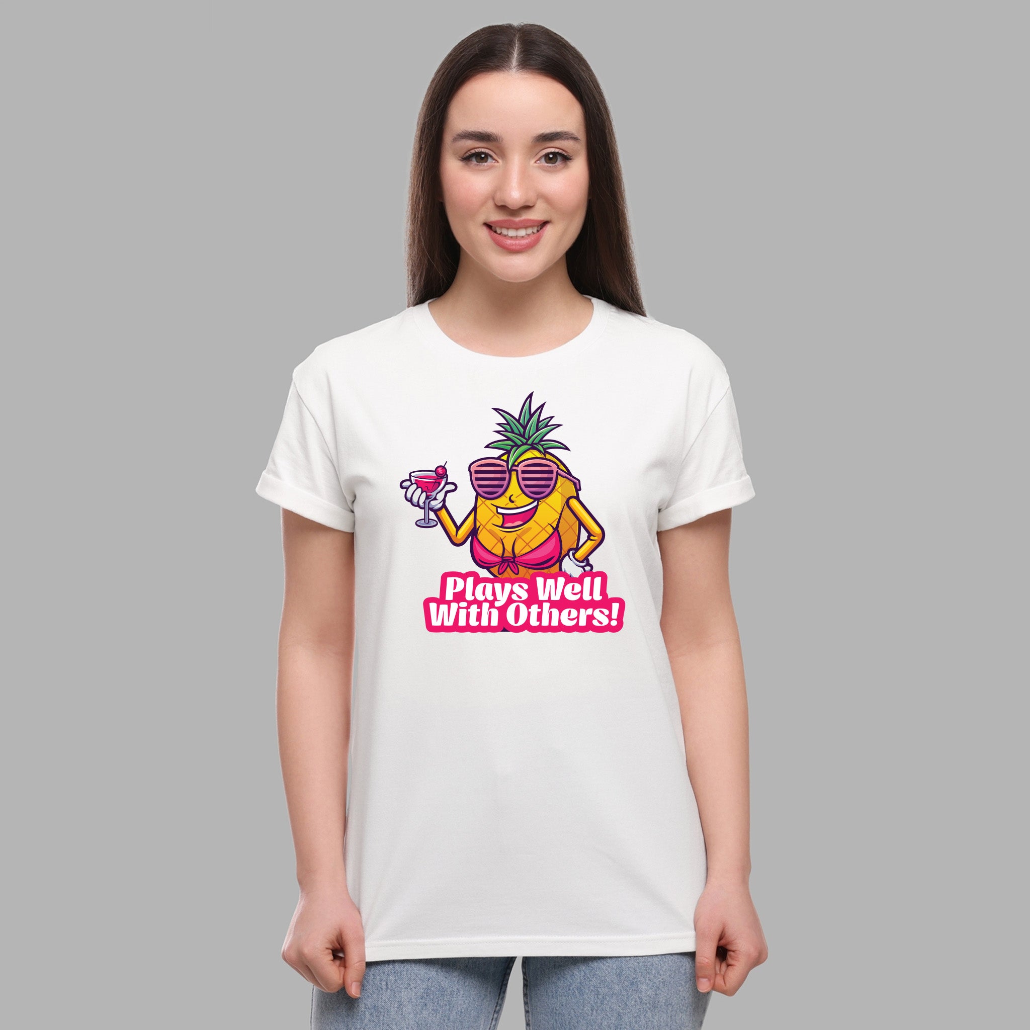 PLAYS WELL WITH OTHERS001-TSHIRT (W)
