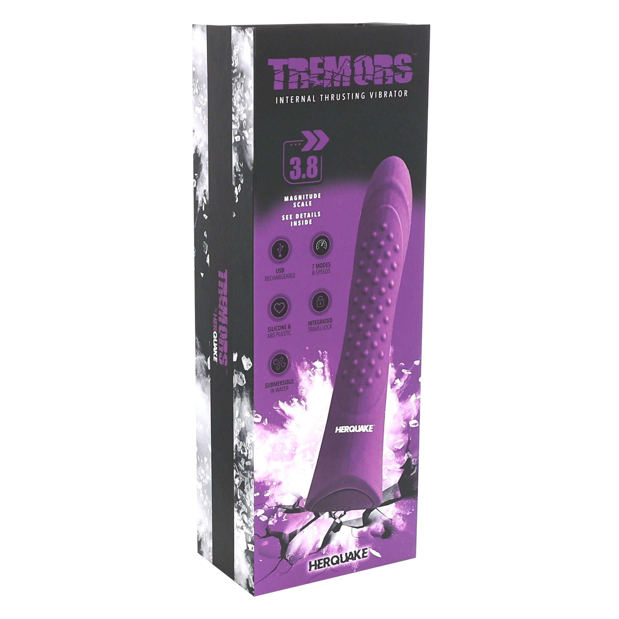 Intense Thrusting Straight Vibrator - The Tremors Sunset Novelties Intense Thrusting Straight Vibrator - The Tremors Sunset Novelties