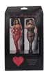 EXTRA SEXY CROCHET FISHNET RED O/S