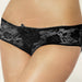 NOT SO SECRET CROTCHLESS LACE PANTY Sunset Novelties