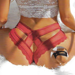 DON'T CROSS ME STRAPPY PANTY BLACK