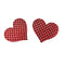 DOTTED LACE RED HEART PASTIES