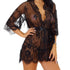 SI ROBE & G STRING  BLACK