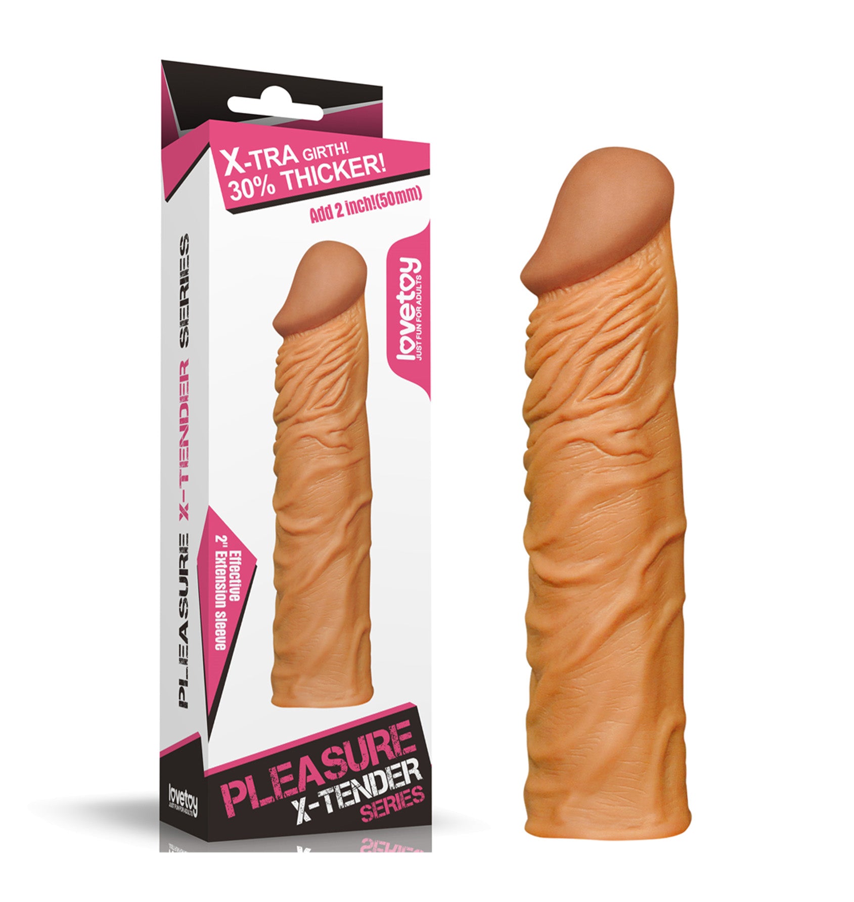 2" PLEASURE X TENDER PENIS SLEEVE
