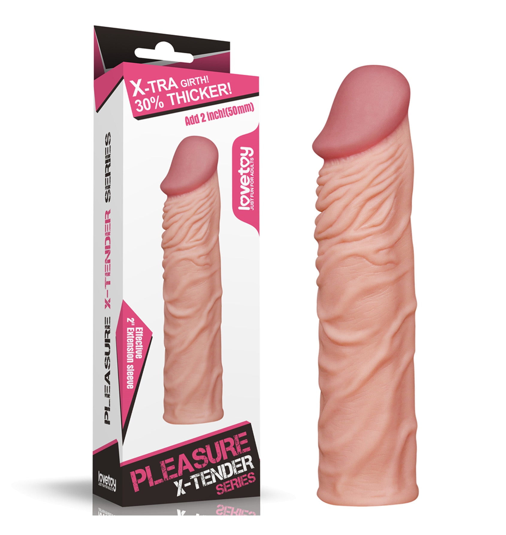 2" PLEASURE X TENDER PENIS SLEEVE